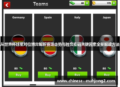 从世界杯球星对位博弈解析赛场走势与胜负密码关键因素全景解读方法